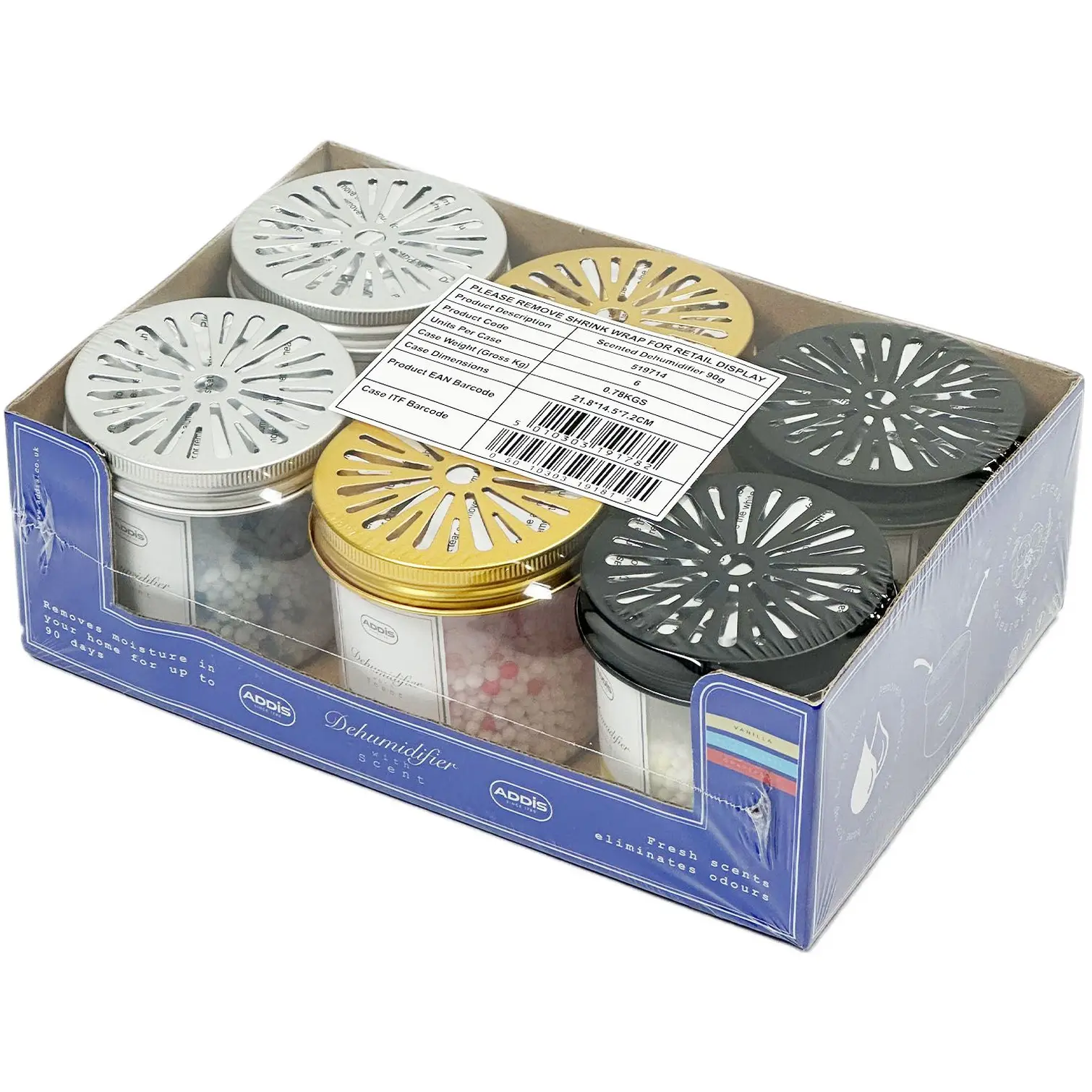 Addis Dehumidifier with Scent 90g Assorted Fragrances