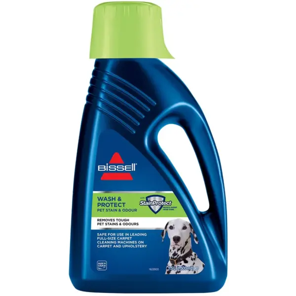 BEA0007 Bissell Wash & Protect Pet Stain & Odour Machine Carpet Cleaner 1.5 Litre