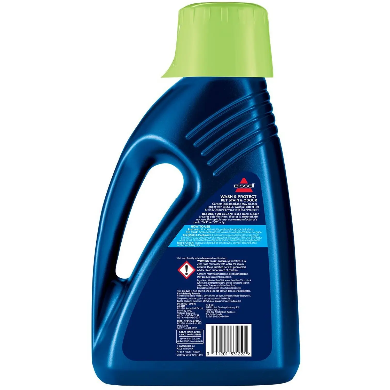 Bissell Wash & Protect Pet Stain & Odour Machine Carpet Cleaner 1.5 Litre