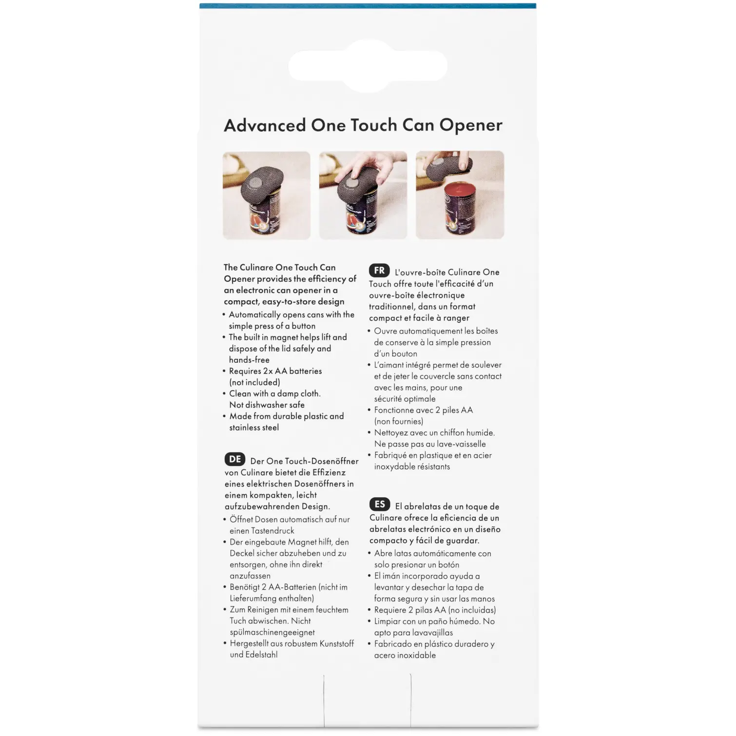 Culinaire Advanced One Touch Can Opener