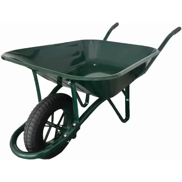 Pro Gardener Heavy Duty Wheelbarrow Green 85 Litre Capacity