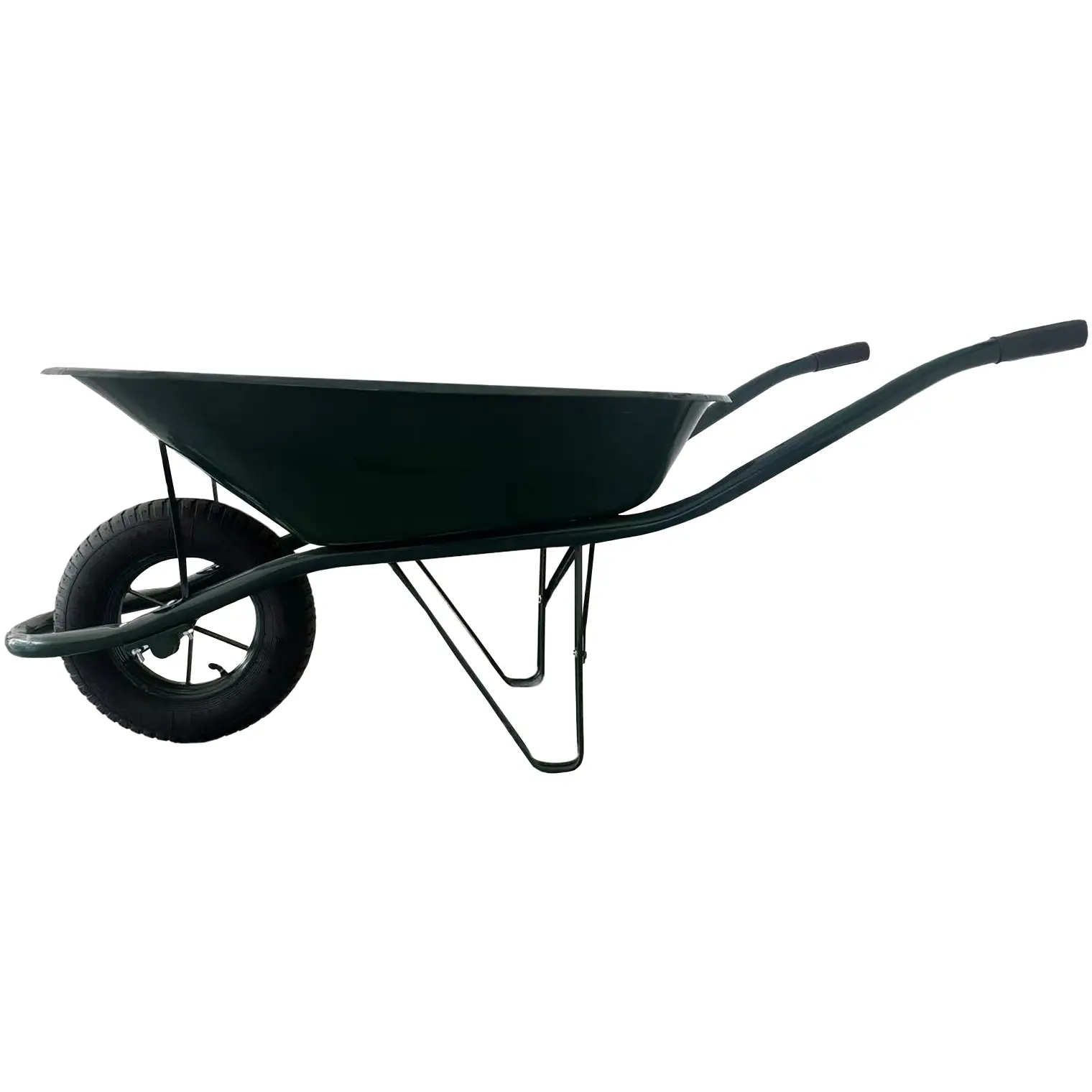 Pro Gardener Heavy Duty Wheelbarrow Green 85 Litre Capacity