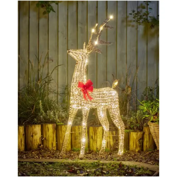 SMA1164 Three Kings GlitterTwist Gold Reindeer 95cm