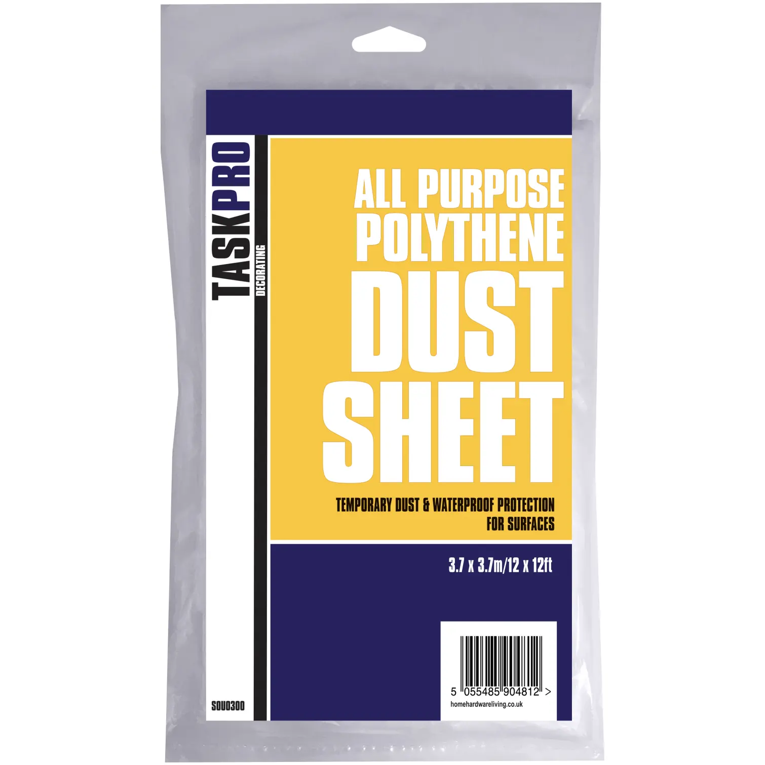 SOU0300 TaskPro Dust Sheet 3.7 x 3.7m