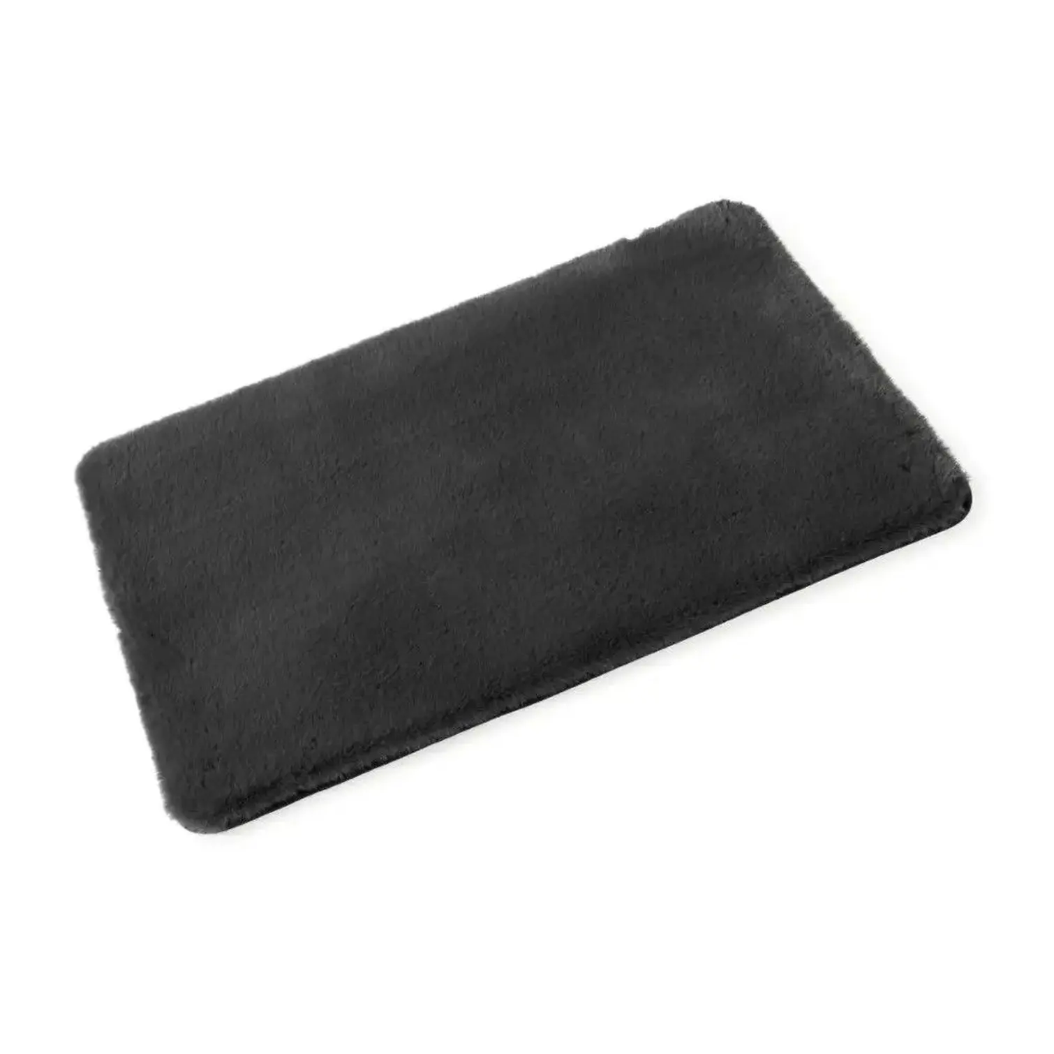 Blue Canyon Montclair Faux Fur Luxury Bath Mat Slate 50 x 80cm