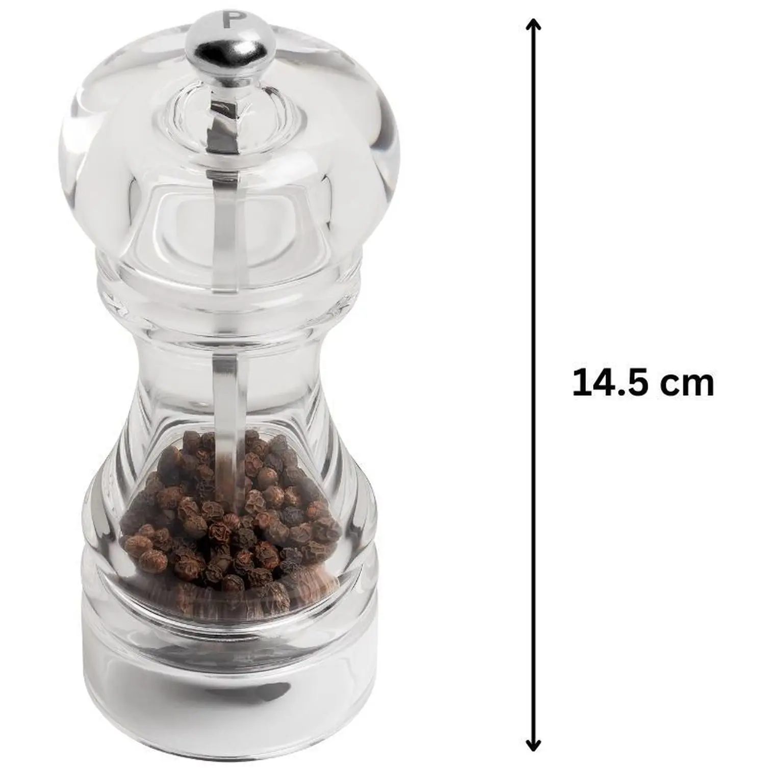 Tala Acrylic Pepper Mill 14.5cm