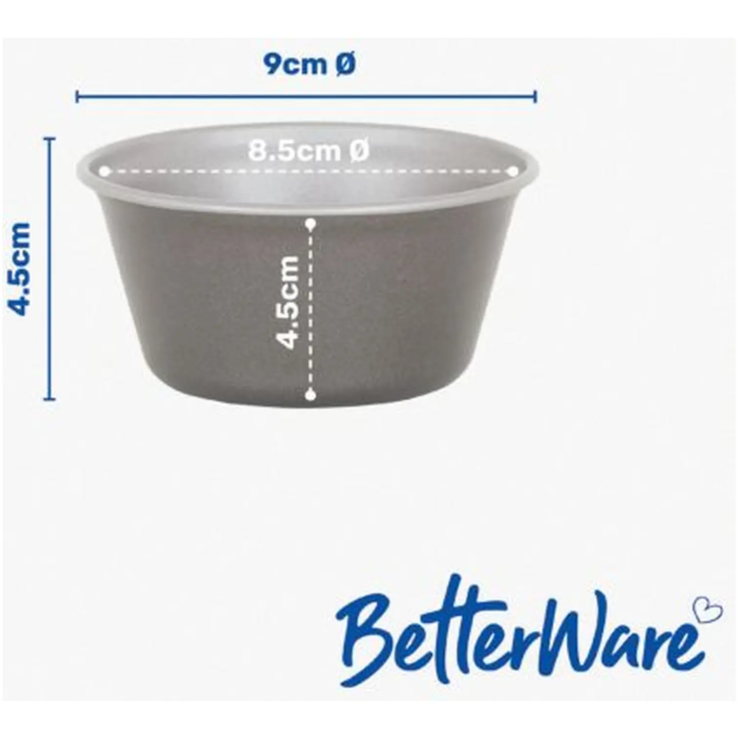 Betterware Air Fryer 9cm Round Deep Tins 4 Pack