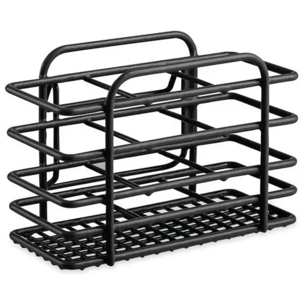Casa&Casa Wire Coated Cutlery Holder Black