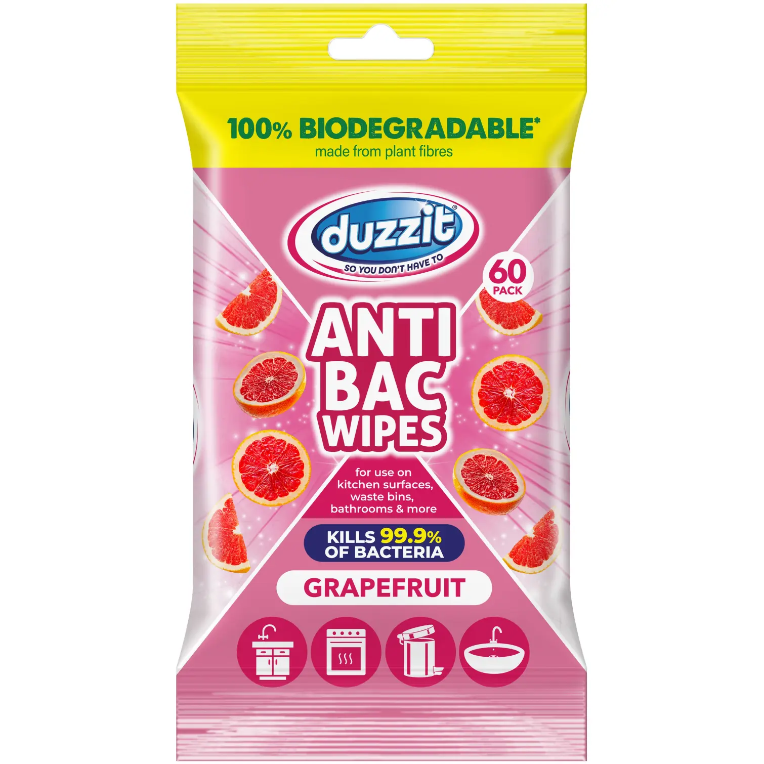 Duzzit Biodegradable Anti Bac Wipes