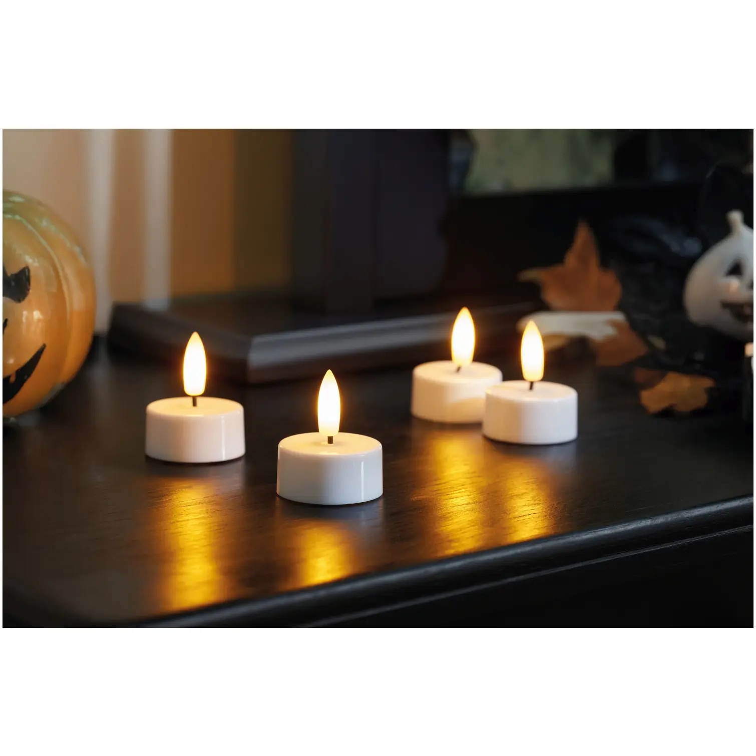 Smart Garden Faux Flame LED T-Lights 4Pk