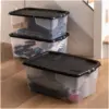 Strata Curve Storage Box 42 Litre - Pack of 3