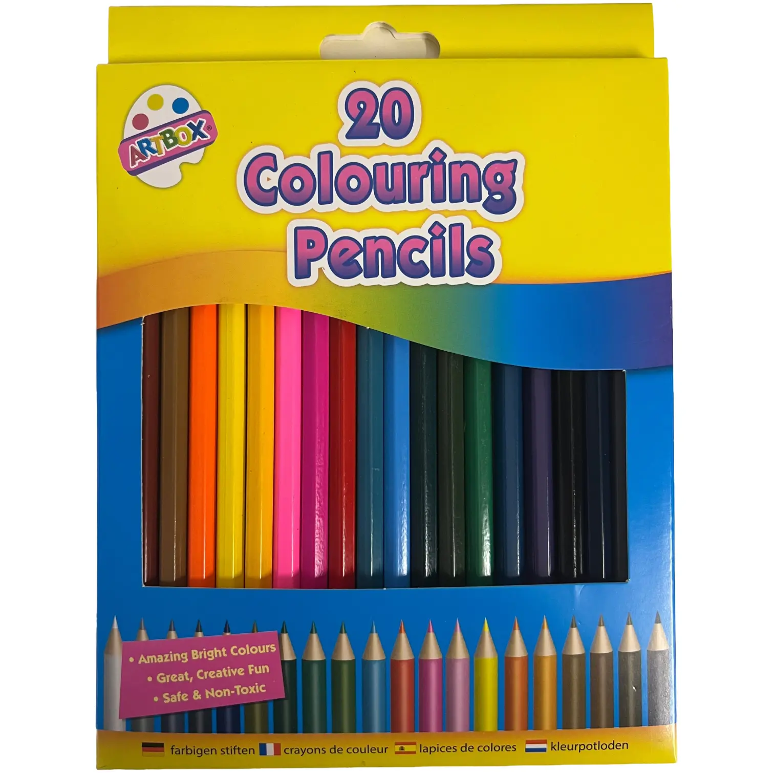 Just Stationery 20 Full Size Colour Pencils