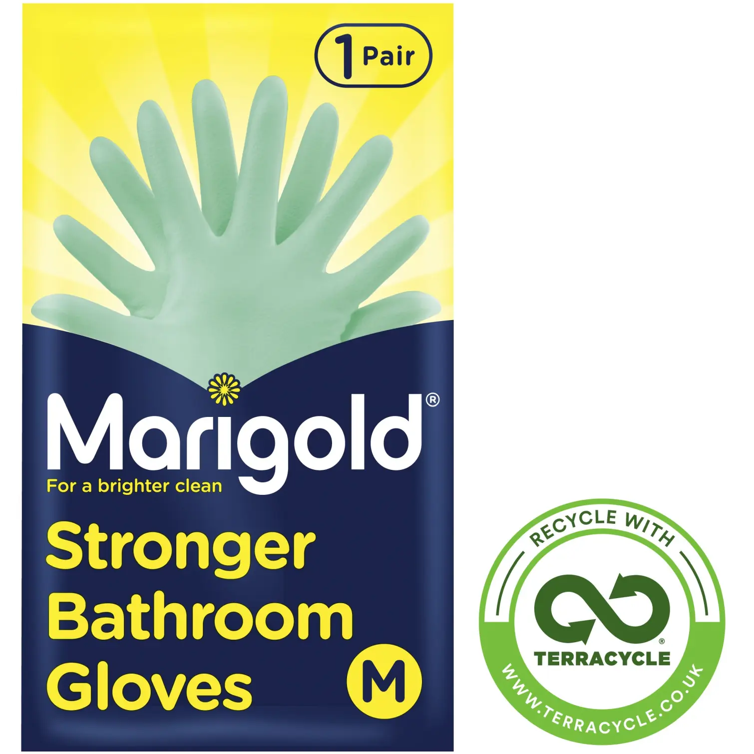 Marigold Bathroom Gloves Medium