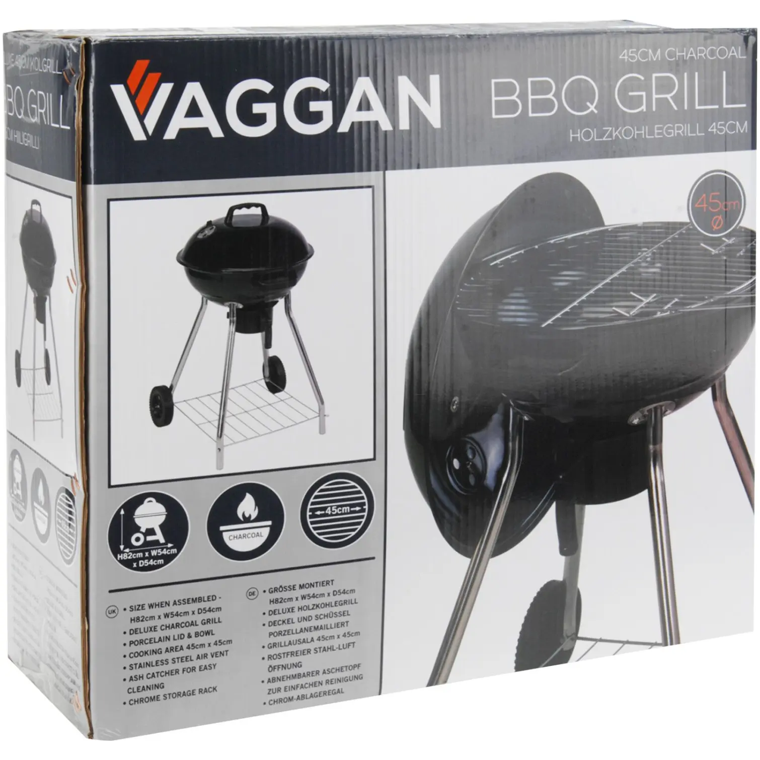 Vaggan BBQ on Wheels 47cm
