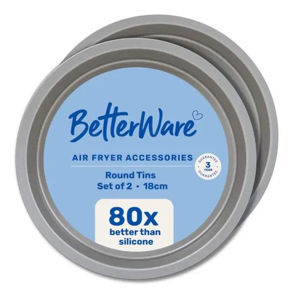 Betterware Air Fry Deep Round Dish 2 Pack 20.5cm