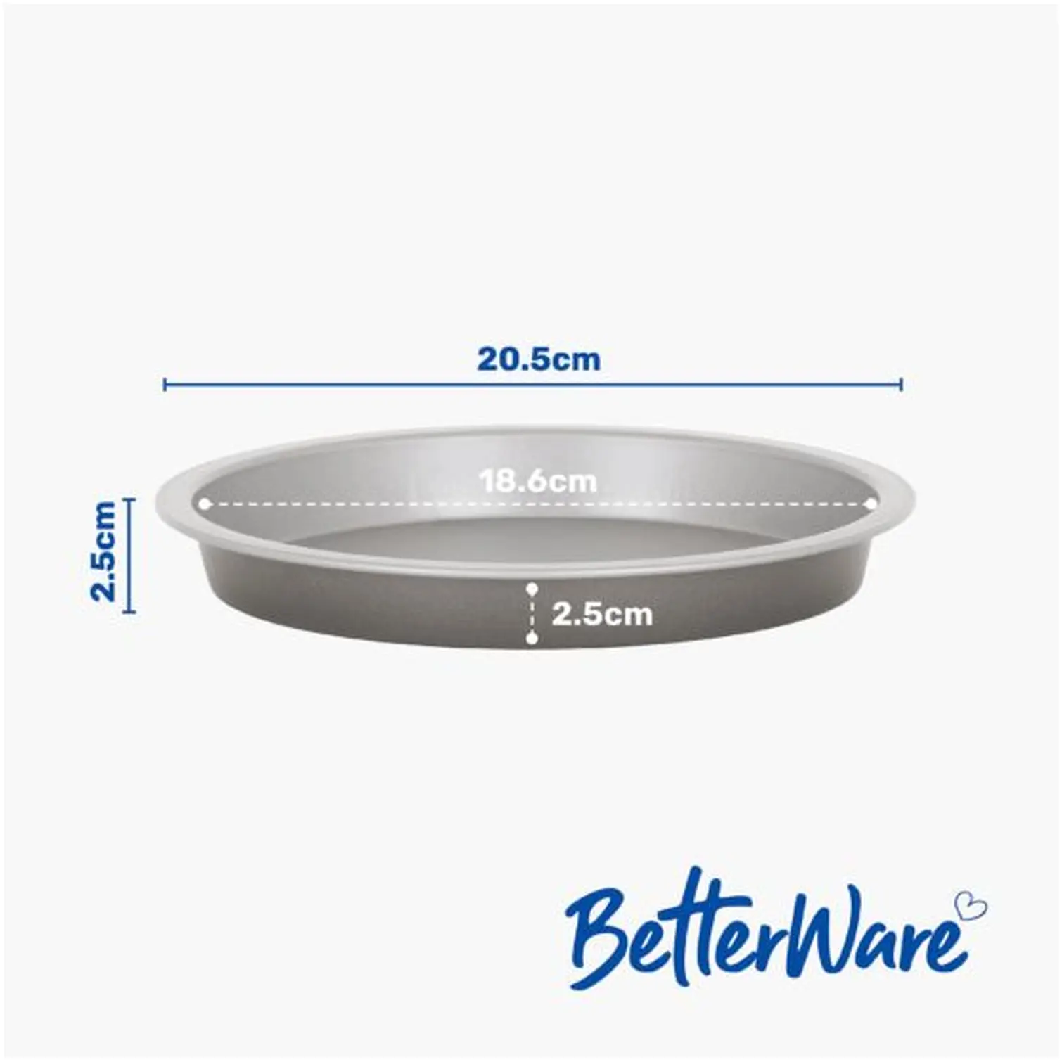 Betterware Air Fry Deep Round Dish 2 Pack 20.5cm