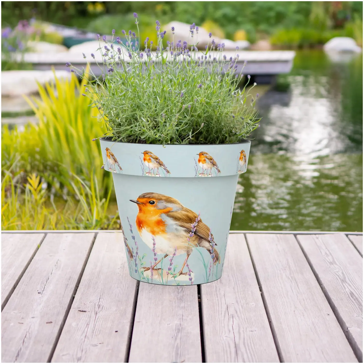 CKW0028_2 Creekwood Zest Pot Robin 30cm