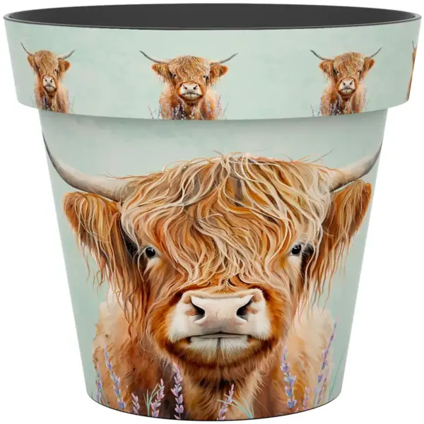 CKW0110 Creekwood Zest Pot Highland Cow 22cm