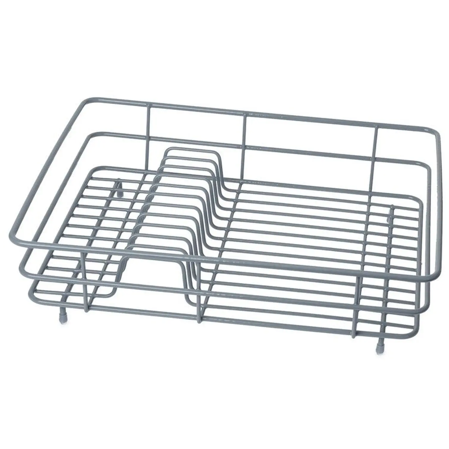 Casa&Casa Wire Coated Dish Rack Large Grey