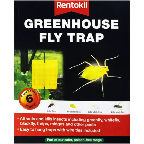 Rentokil Greenhouse Fly Trap Box of 6