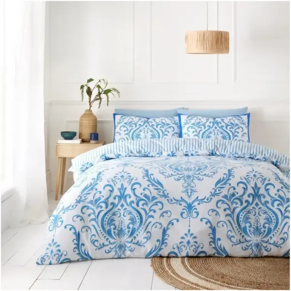 Margaux Blue Single Duvet Set