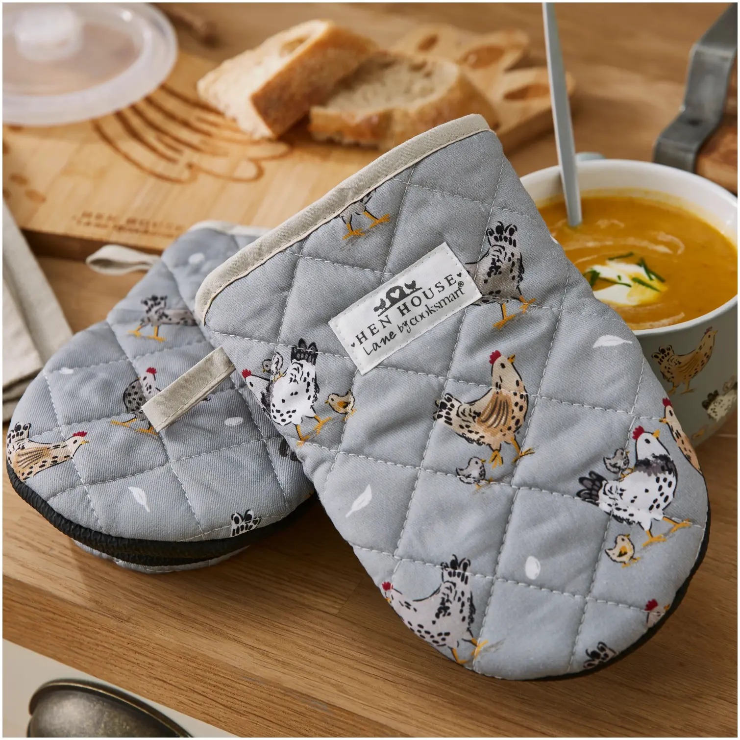 Cooksmart Hen House Lane Microwave Mini Mitts