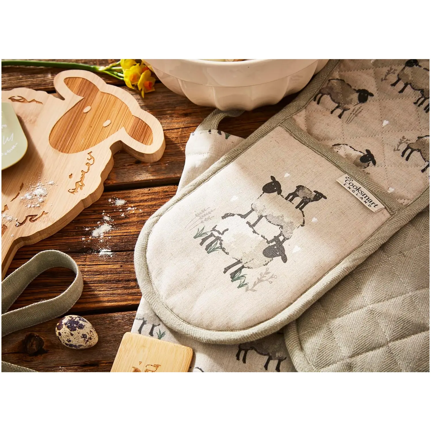 Cooksmart Highland Sheep Double Oven Glove