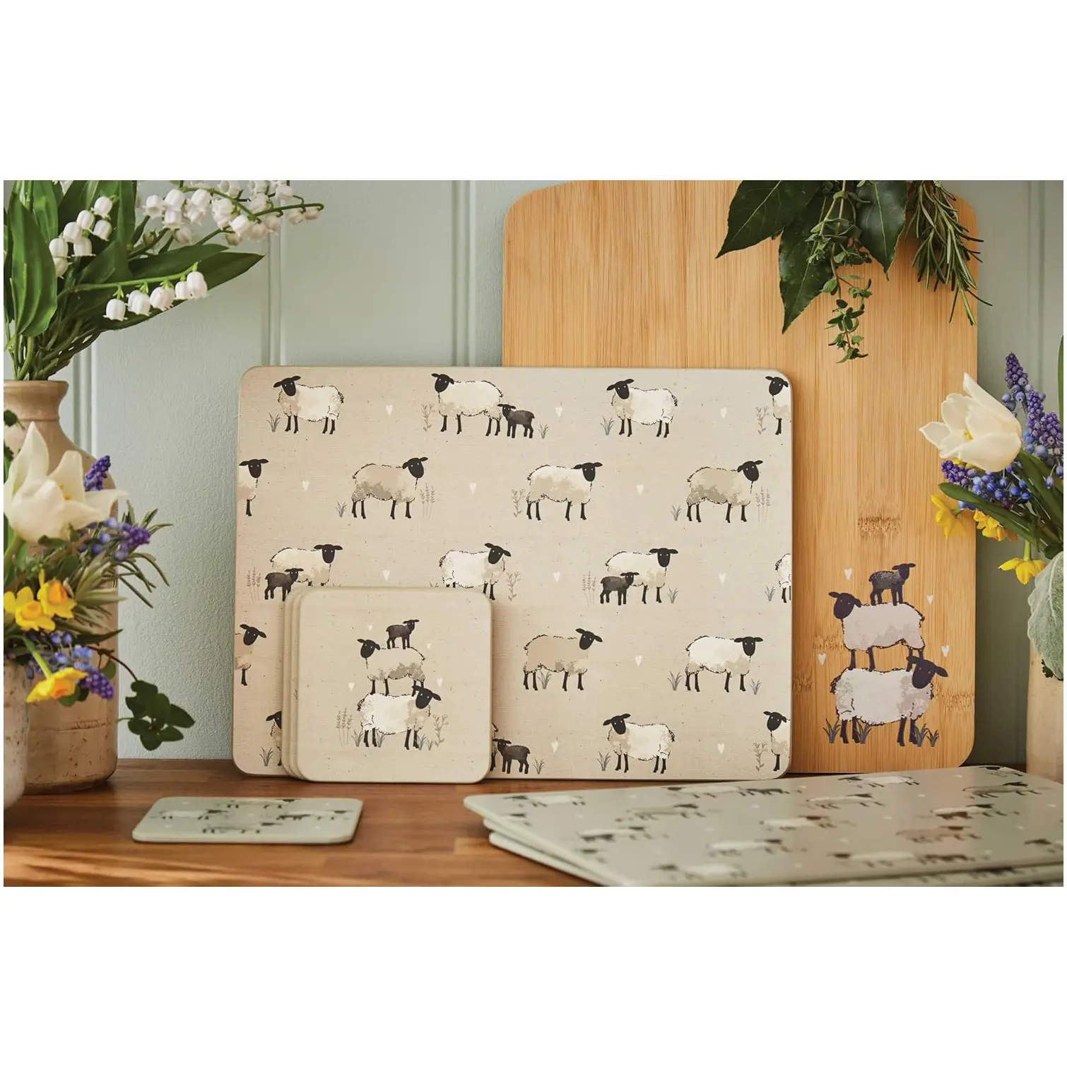 Cooksmart Highland Sheep Placemats Pack of 4