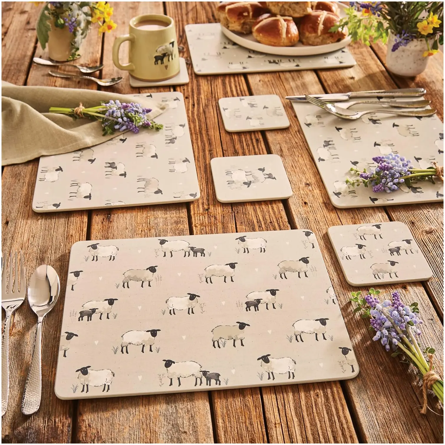Cooksmart Highland Sheep Placemats Pack of 4