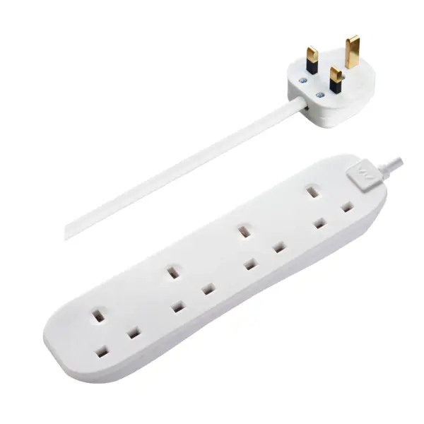 Masterplug Trailing Socket 4 Gang 13Amp 5m