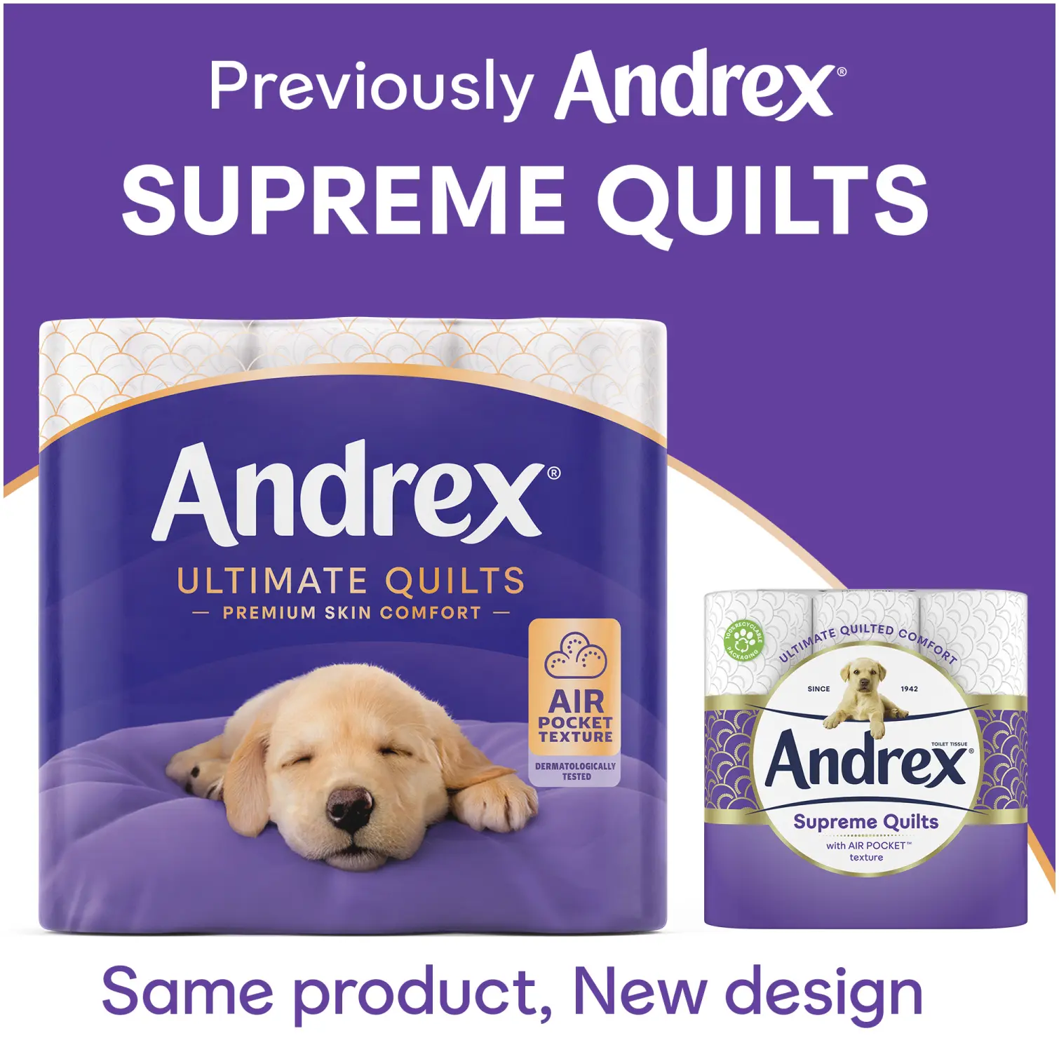 Andrex Toilet Roll Ultimate Quilts 3 Ply 4Pk