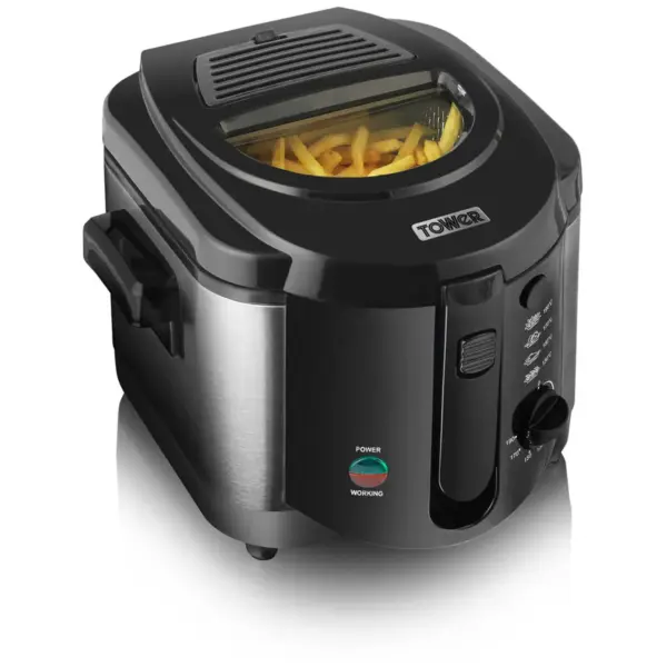 Tower Square Fryer Black 2ltr