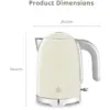 Swan Solace Jug Kettle Cream