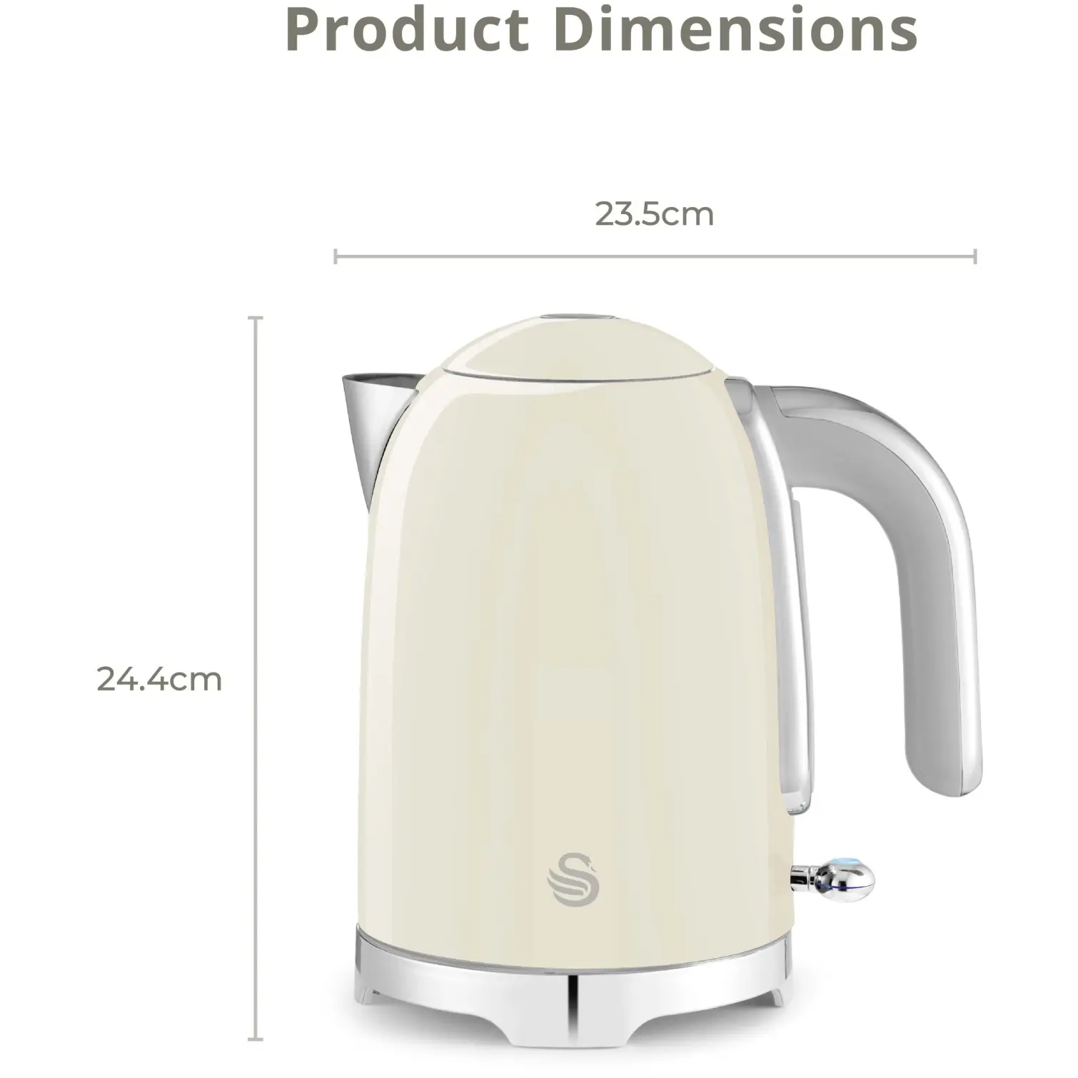 Swan Solace Jug Kettle Cream