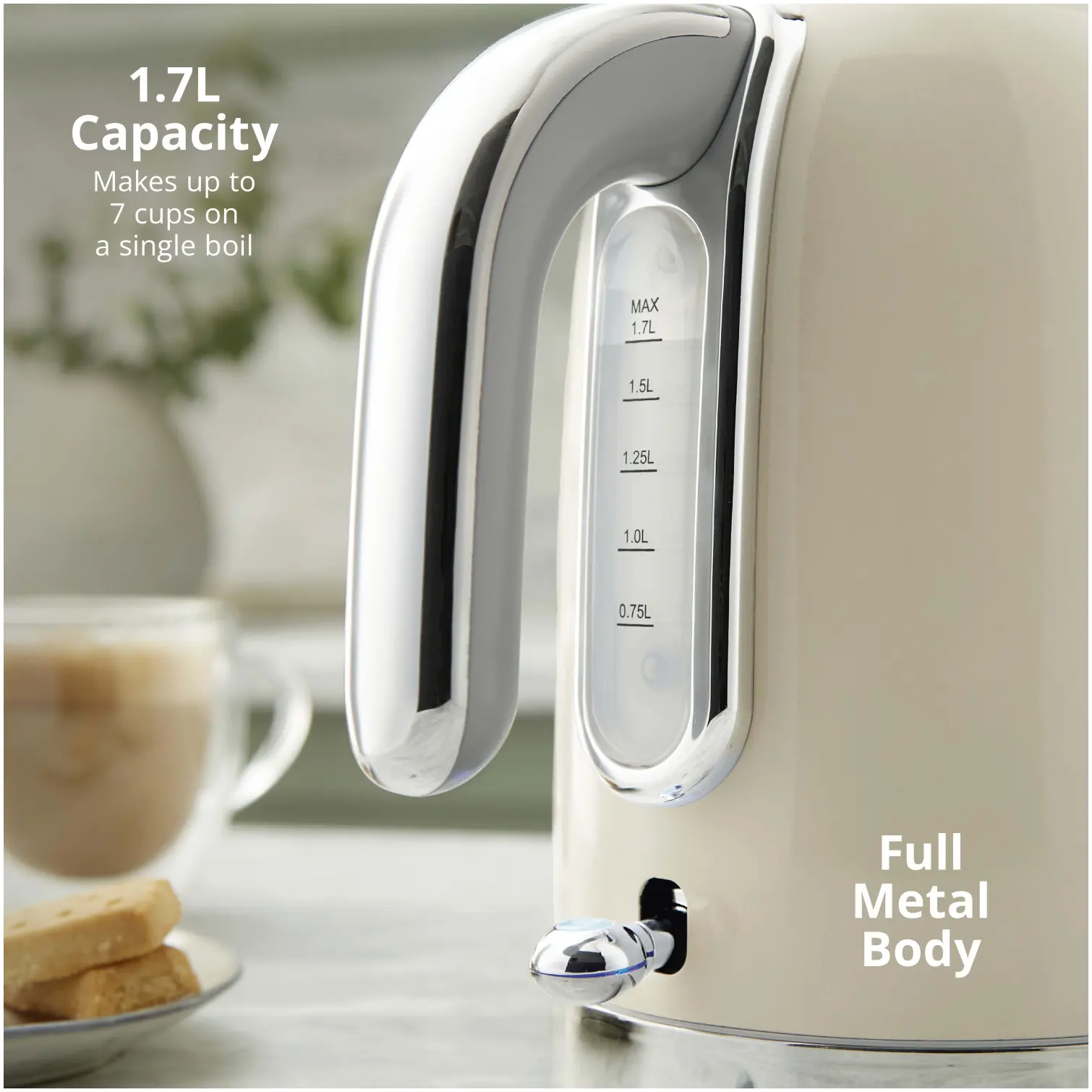 Swan Solace Jug Kettle Cream