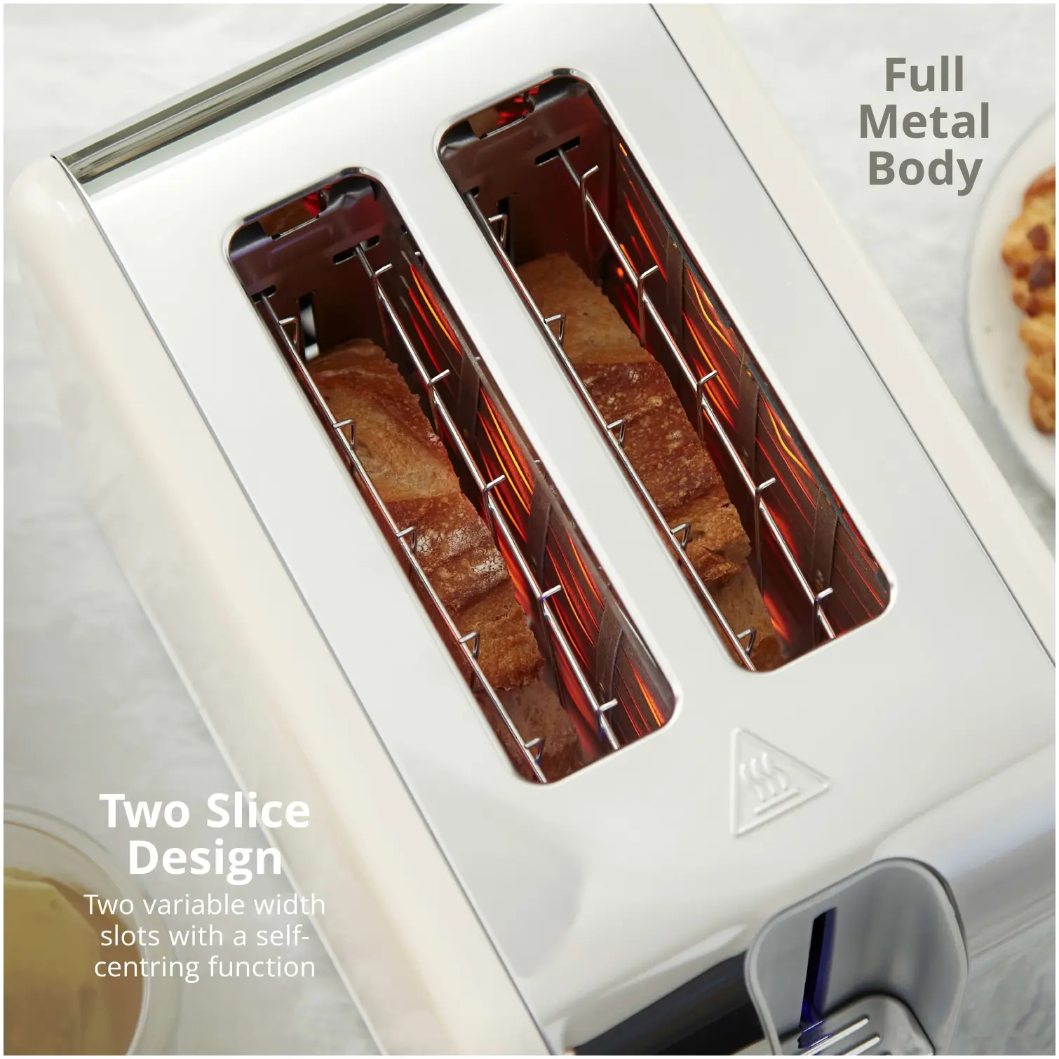 Swan Solace 2 Slice Toaster Cream