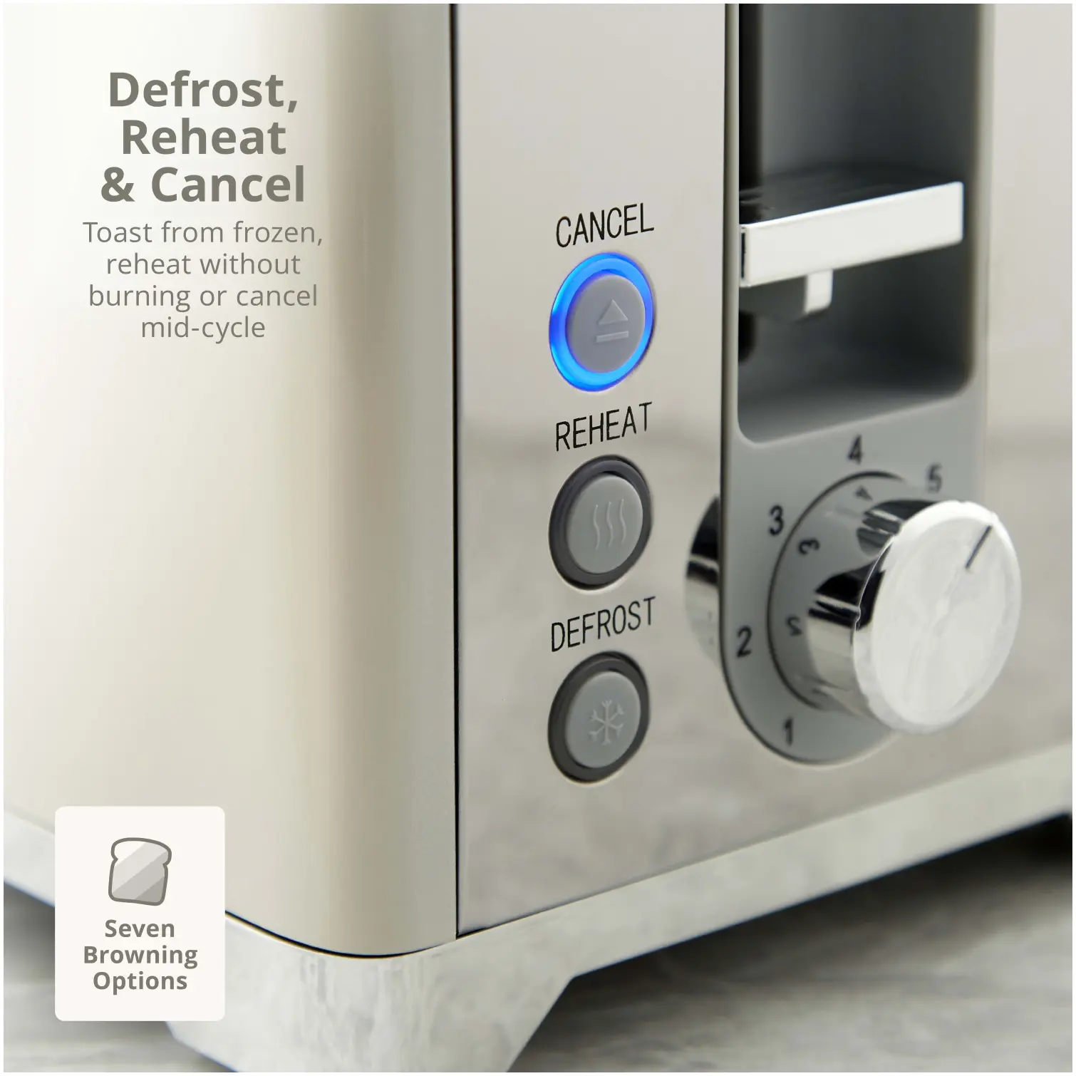 Swan Solace 2 Slice Toaster Cream