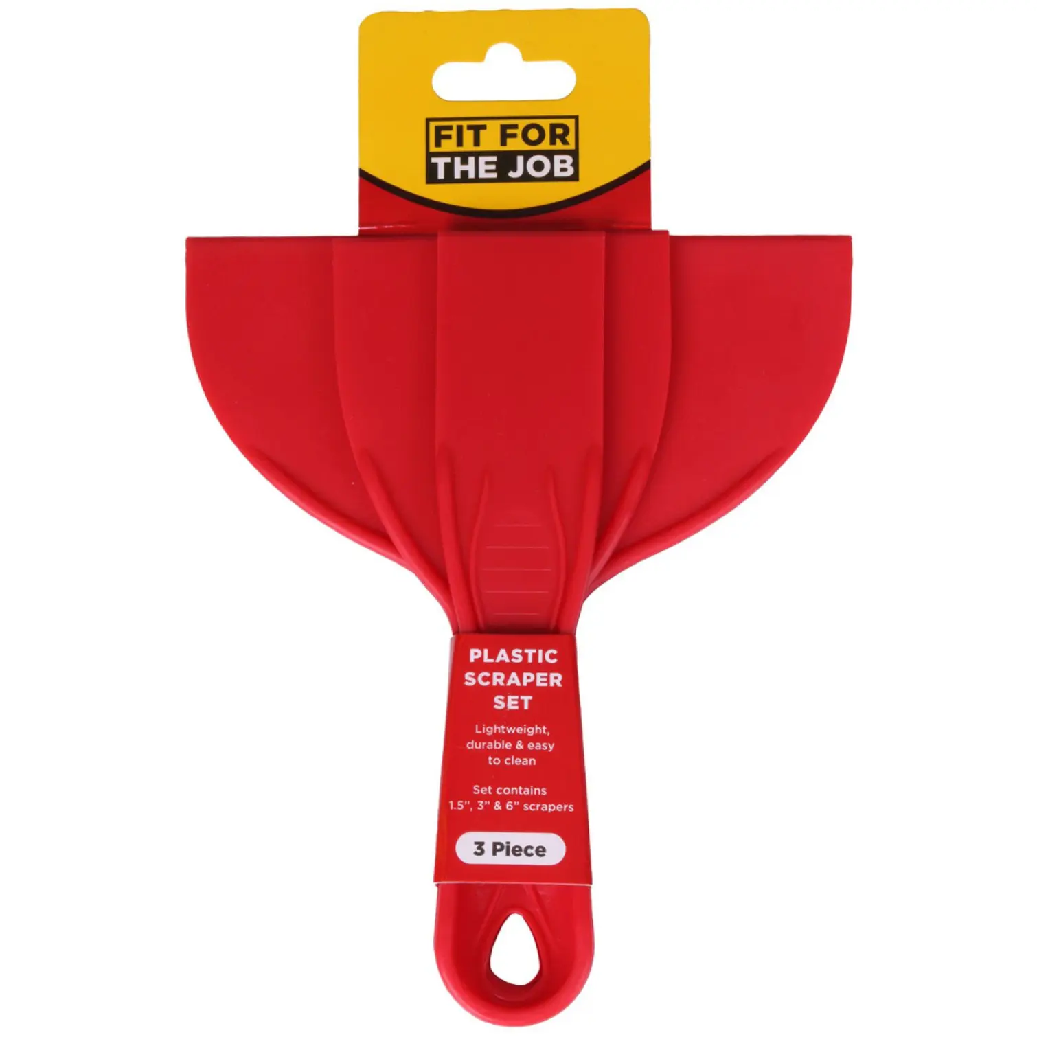Fit For The Job 3pc Plastic Scraper Set