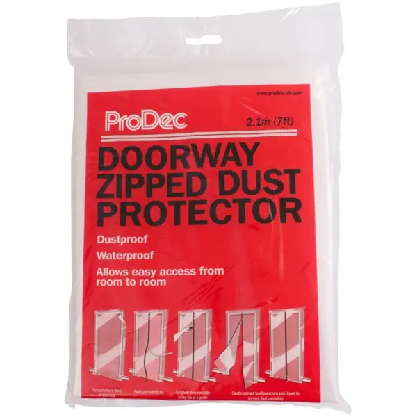 Zipped Doorway Dust Protector