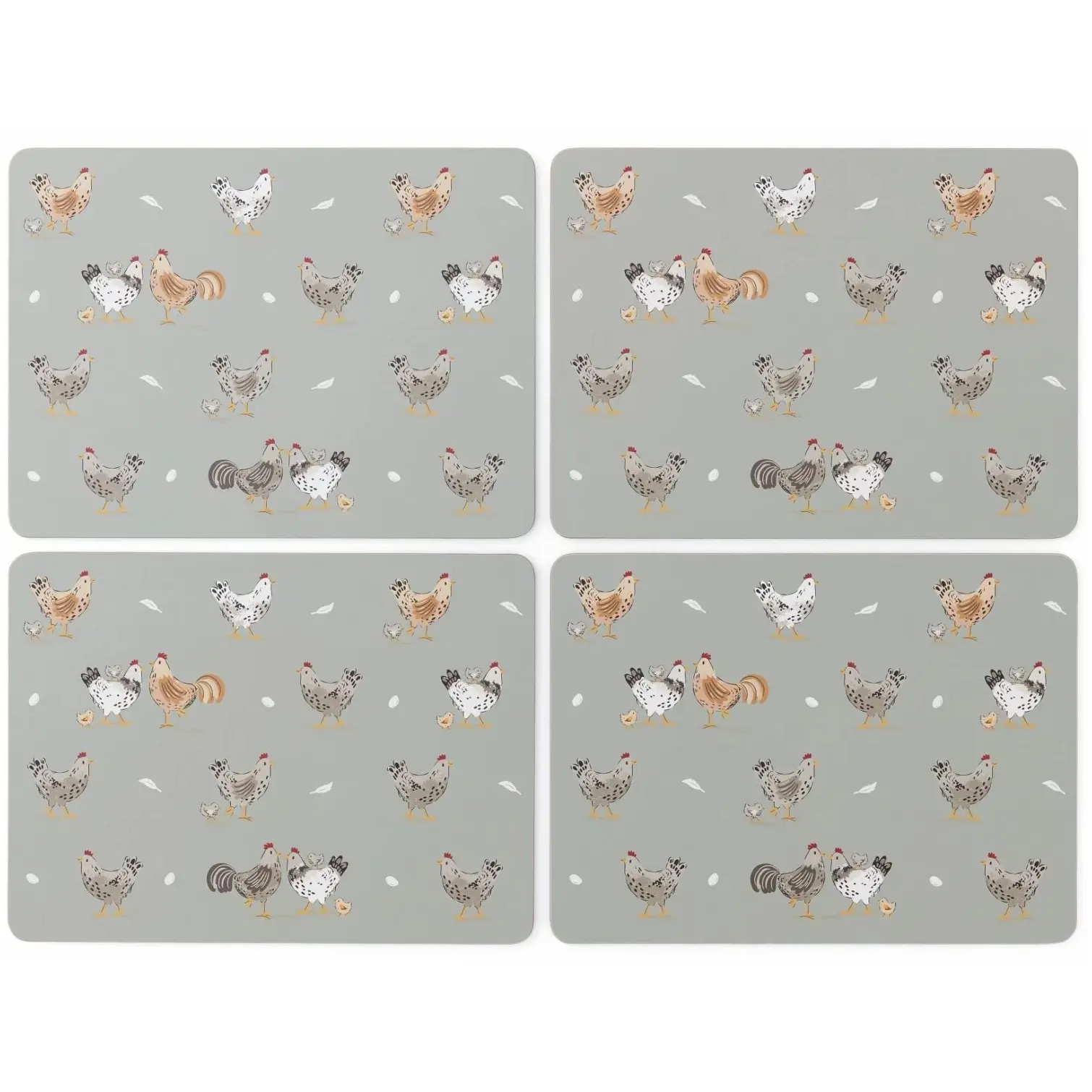 Cooksmart Hen House Lane Placemats Pack of 4