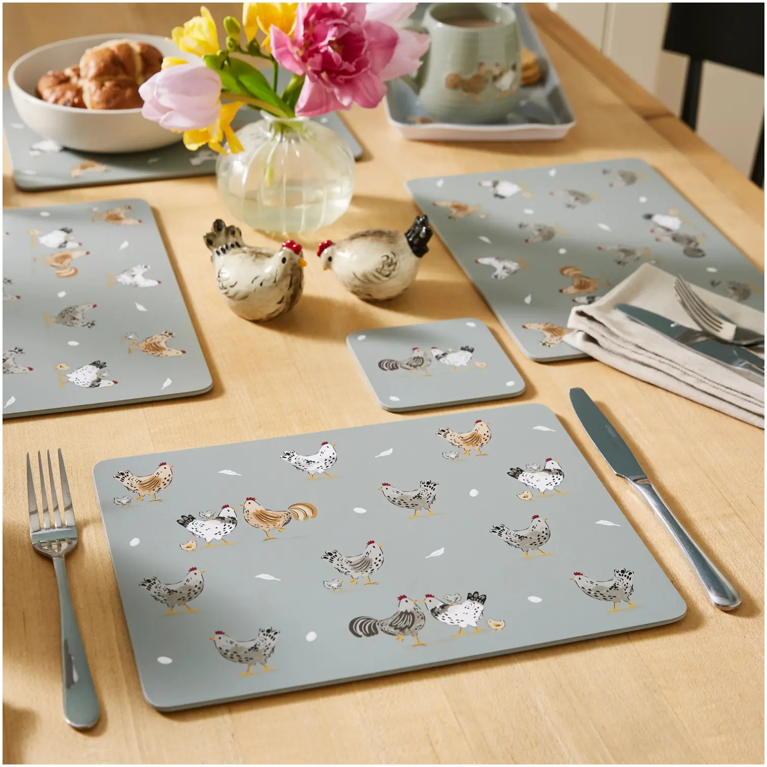 Cooksmart Hen House Lane Placemats Pack of 4