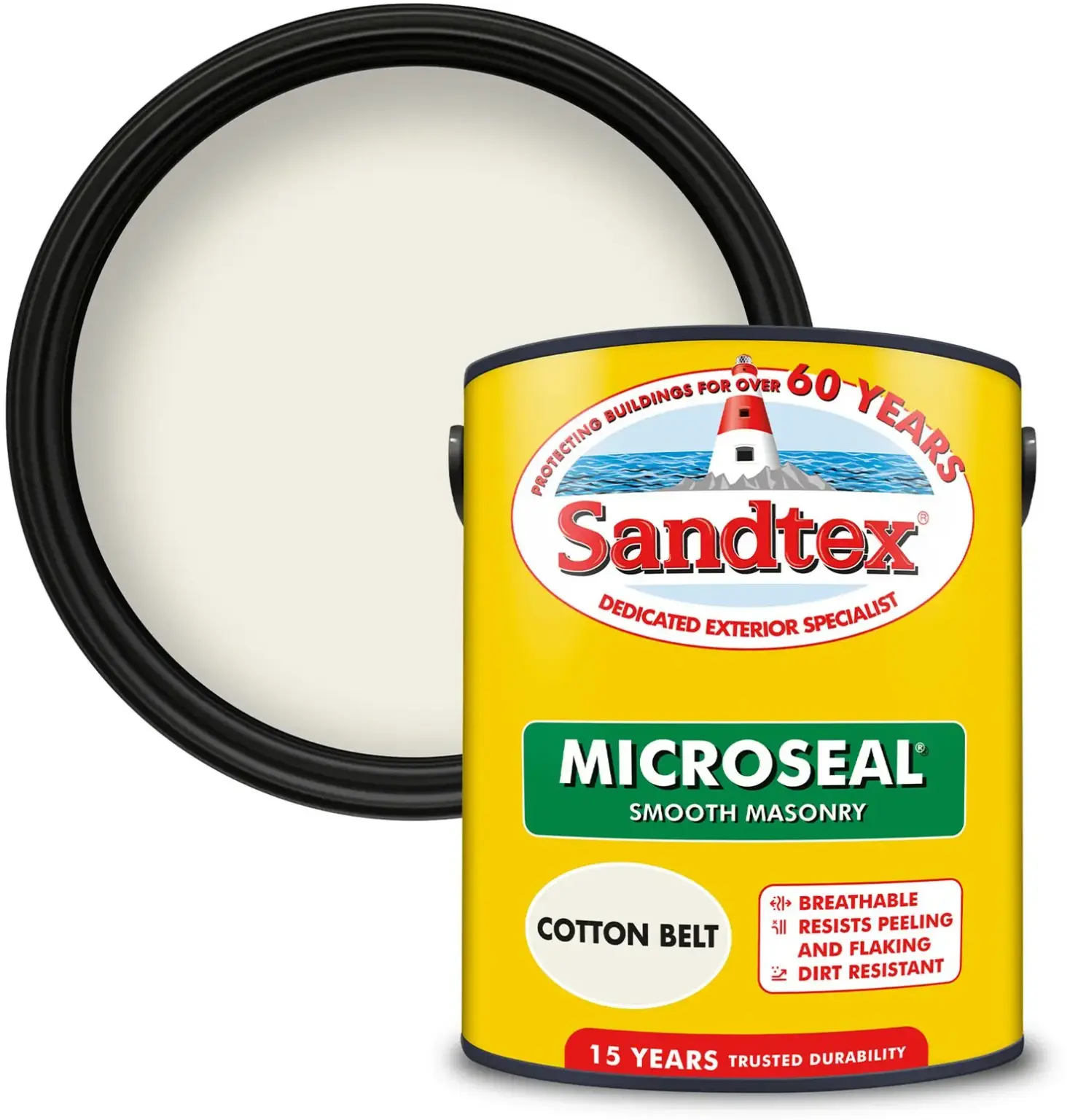 Sandtex Masonry Paint 5Ltr Cotton Belt