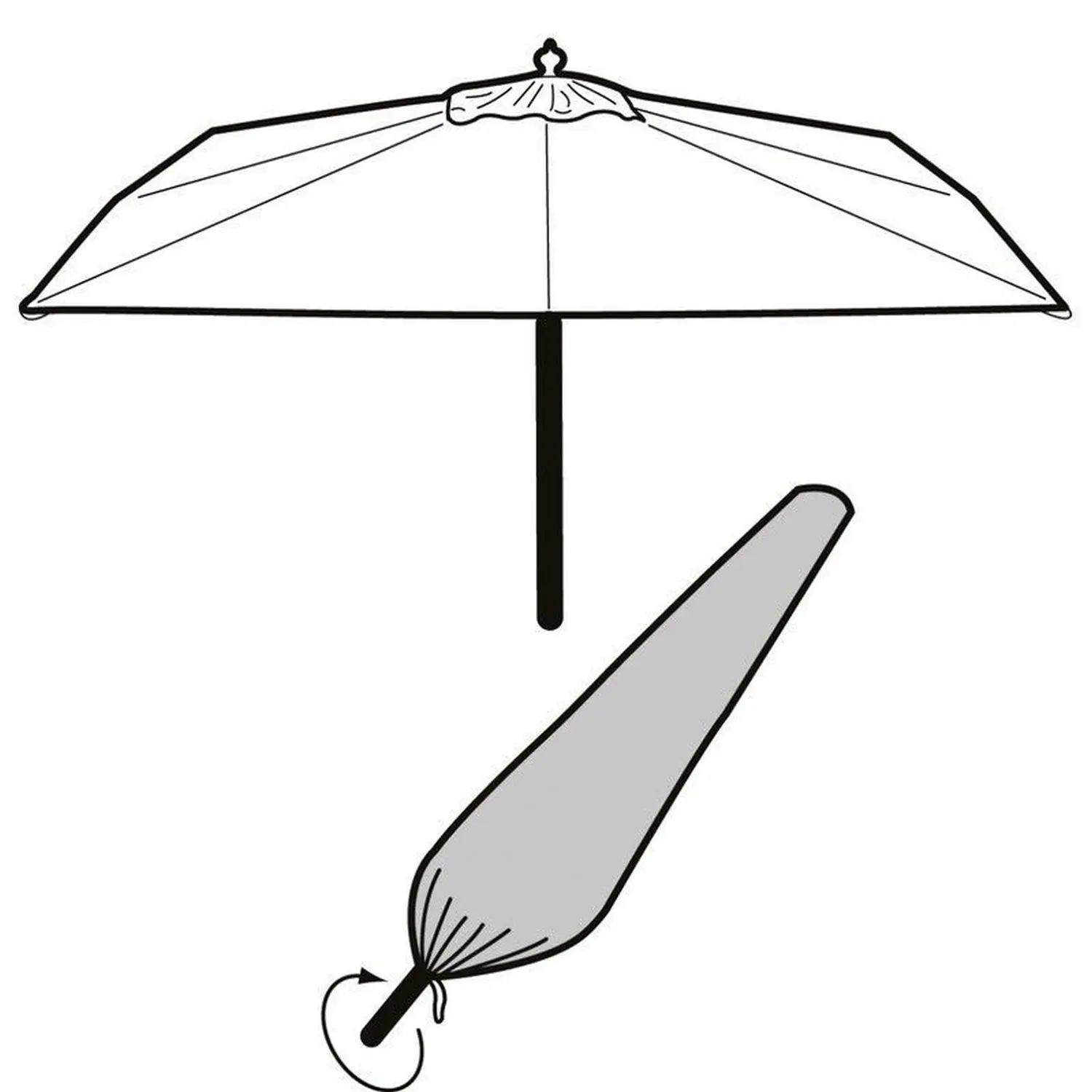 Garland Parasol Cover Extra Large 216cm