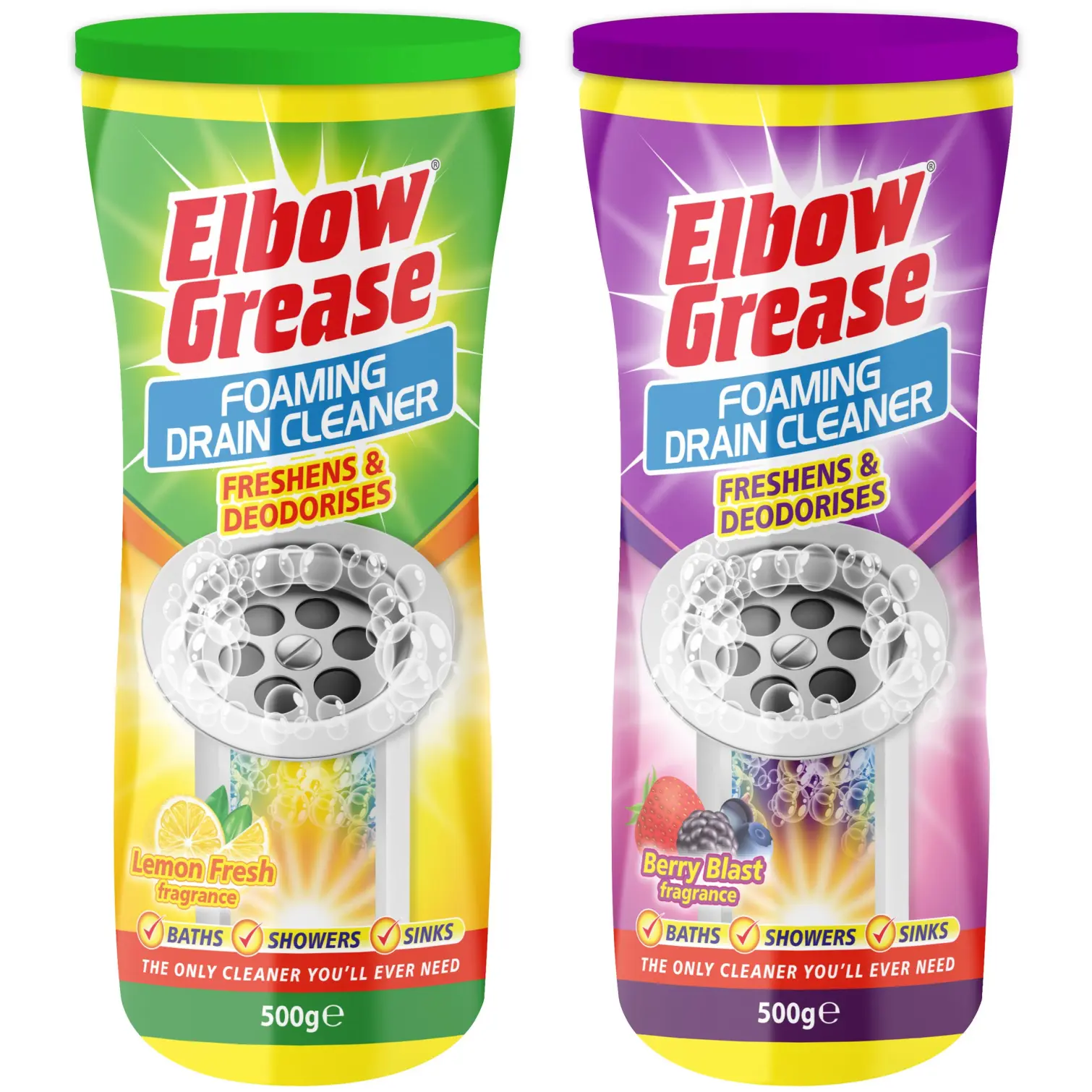 Elbow Grease Foaming Drain Cleaner Eucayptus 500g