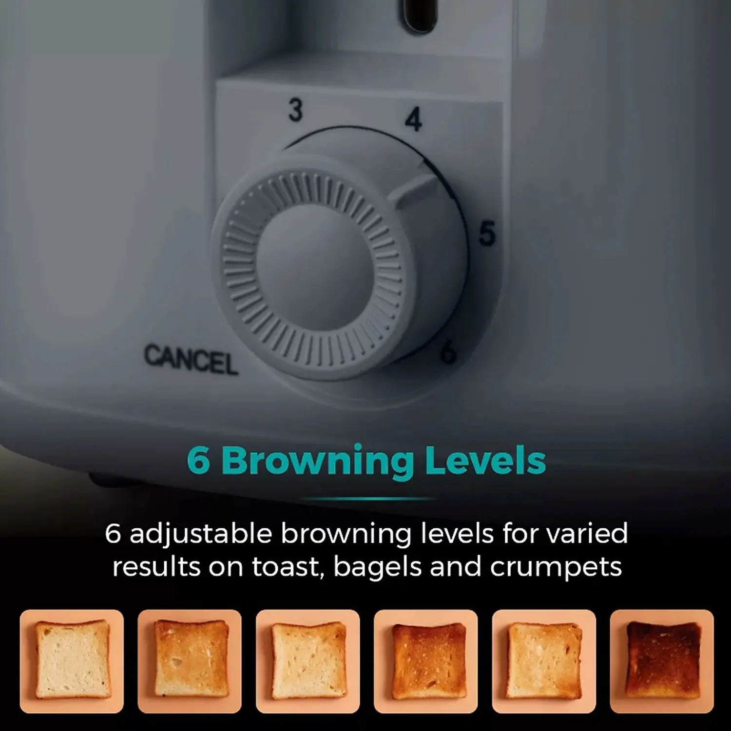 RKW0134_2 Tower Presto 2 Slice Toaster Grey