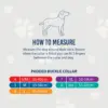 Padded Adjustable Collar 39-48cm Black