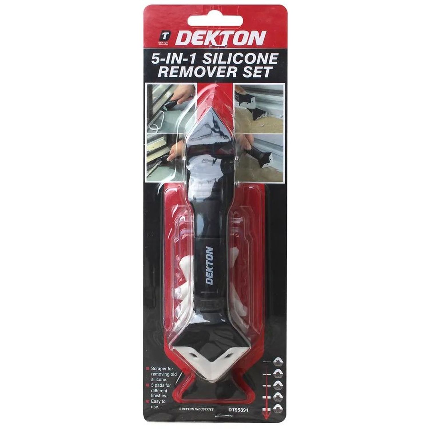 Dekton Silicone Remover Tool 5 In 1 Set for filling and sealing gaps UK