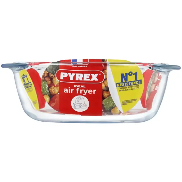 COR0060 Pyrex Square Air Fryer Dish 20x17cm 1L
