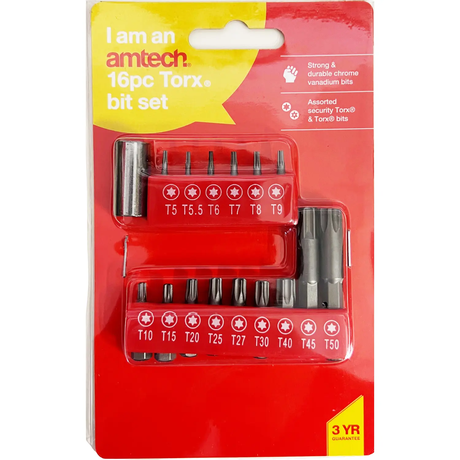 amtech 16 Piece Torx Bit Set