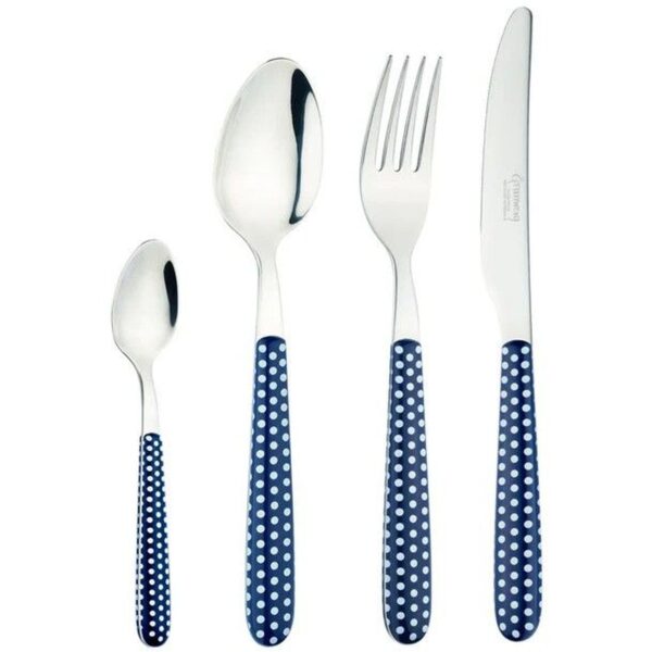 GRU0003 Grunwerg Greenwork Cutlery Set 24 Piece Polka Dot